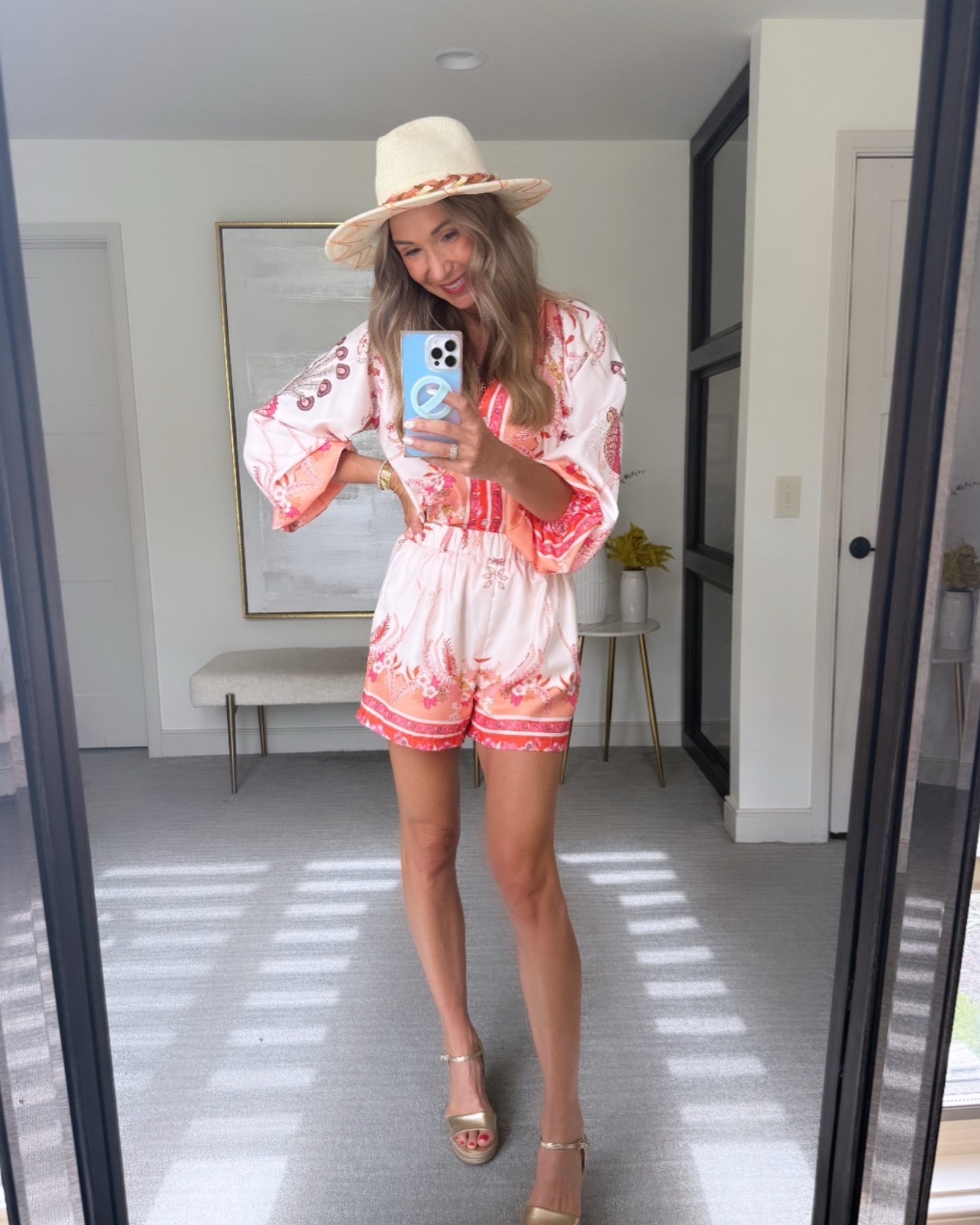 Affordable 2 piece short set. It’s giving Farm Rio for a fraction of the price. 
I’m wearing a small here and there are 6 color ways available.

#LTKootd #LTKTravel #LTKSeasonal