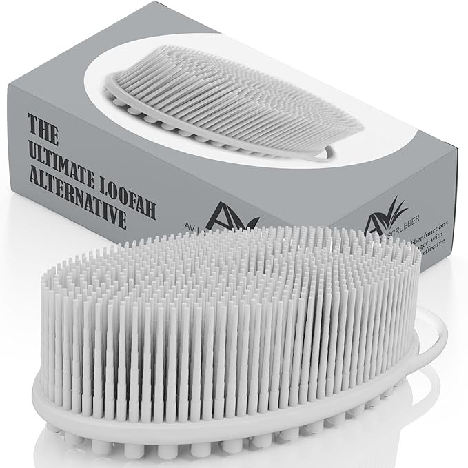 Avilana Silicone Body Scrubber – Dual-Sided Exfoliator for Men & Women, Gentle Loofah Alternati... | Amazon (US)