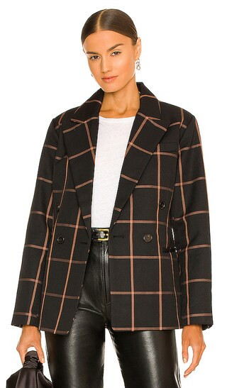 Abner Blazer in Bonnie Plaid Caviar | Revolve Clothing (Global)