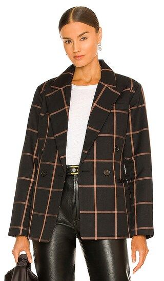 Abner Blazer in Bonnie Plaid Caviar | Revolve Clothing (Global)