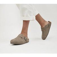 Birkenstock Boston Clogs Desert Dust Grey Taupe | OFFICE London (UK)