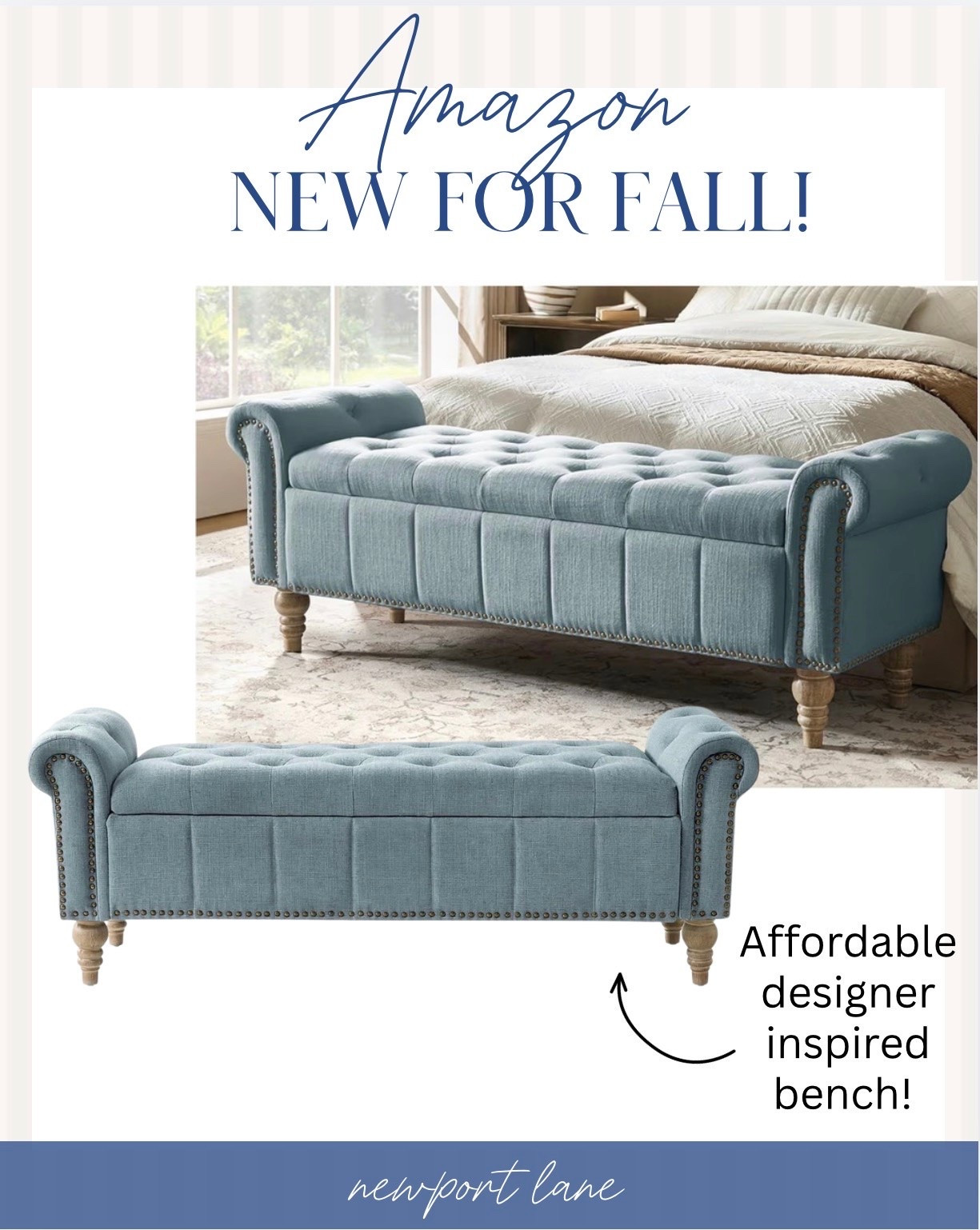 The end of bed moment I have always wanted and this linen bench is everything 🤍 It is the kind of classic, elegant bedroom piece that pulls a whole room together instantly with clean lines, beautiful linen texture, and that understated coastal bedroom energy I am always chasing. Such a gorgeous and functional addition to any bedroom.

#LTKHome #LTKSaleAlert