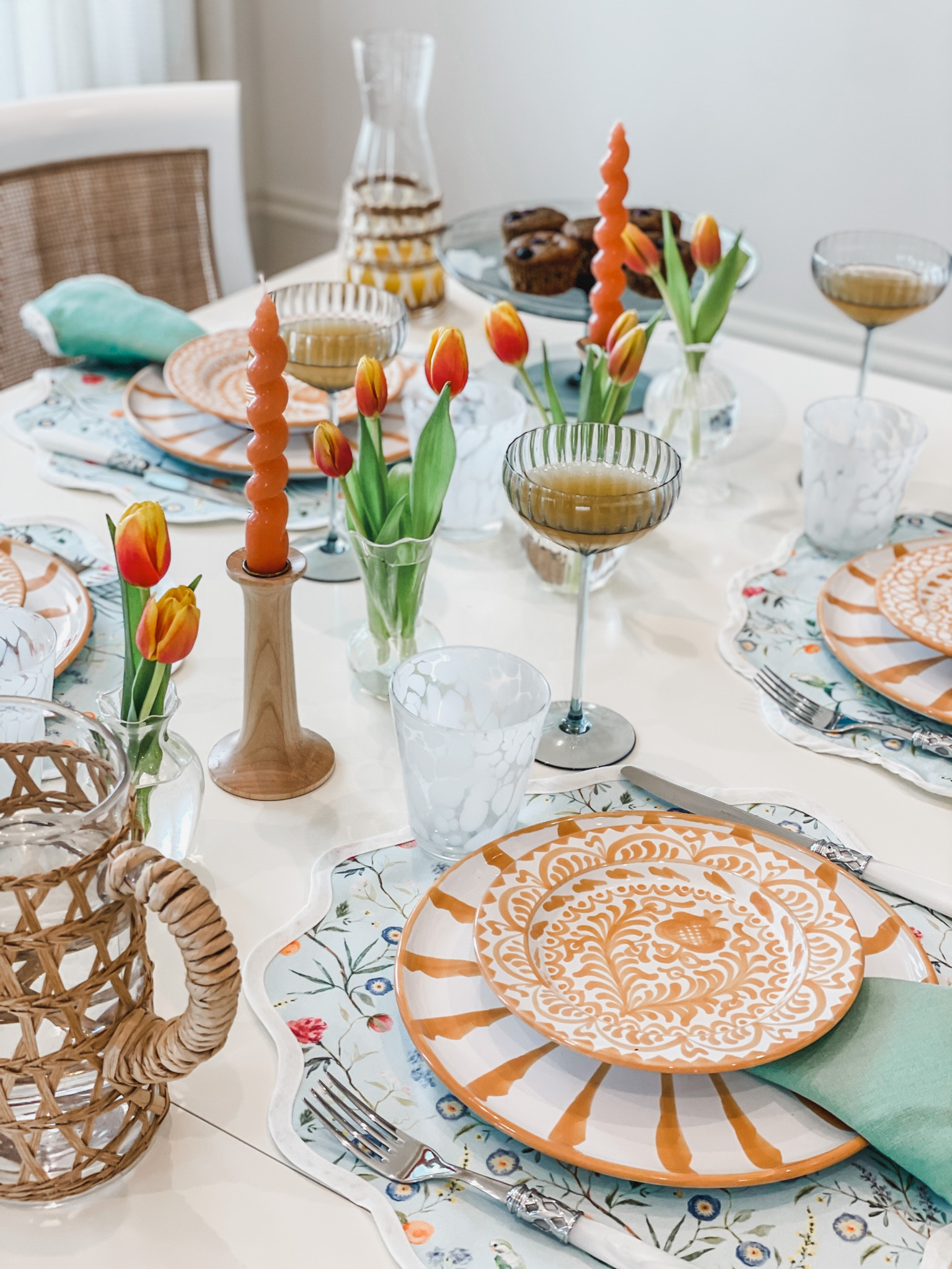 Brunch is served 🥂 A beautiful brunch tablescape featuring @coastalbleu furniture and home decor 💙

#LTKunder100 #LTKSeasonal #LTKhome