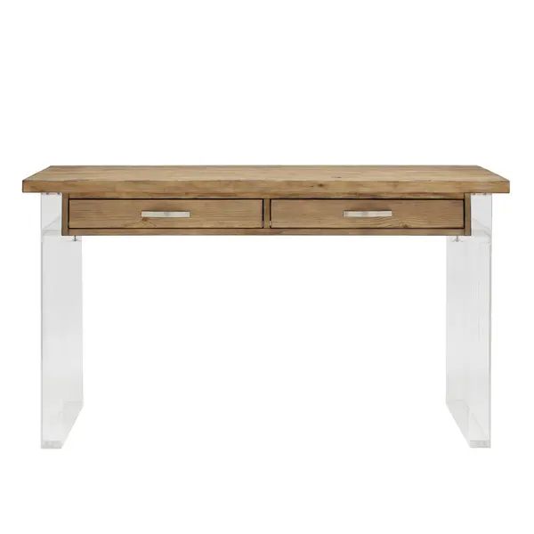 Annika Reclaimed Wood and Acrylic Desk by iNSPIRE Q ArtisanImage Gallery1 / 9Tap to ZoomSALEPrice... | Bed Bath & Beyond