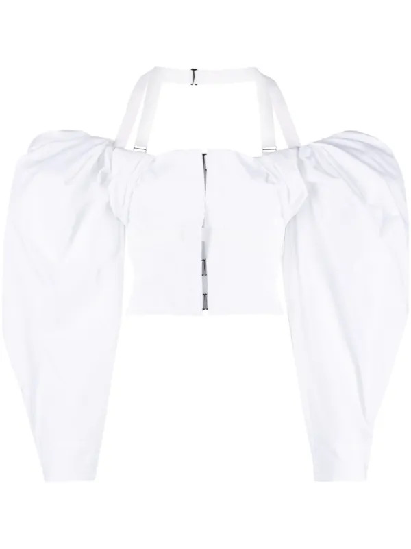 Jacquemus Le Haut Taffetas Blouse | White | FARFETCH ES | Farfetch Global