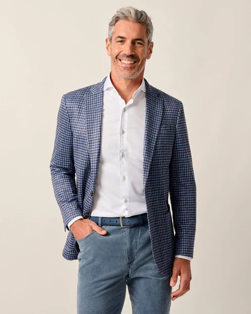 Thayer Top Shelf Houndstooth Knit Sport Coat | johnnie O