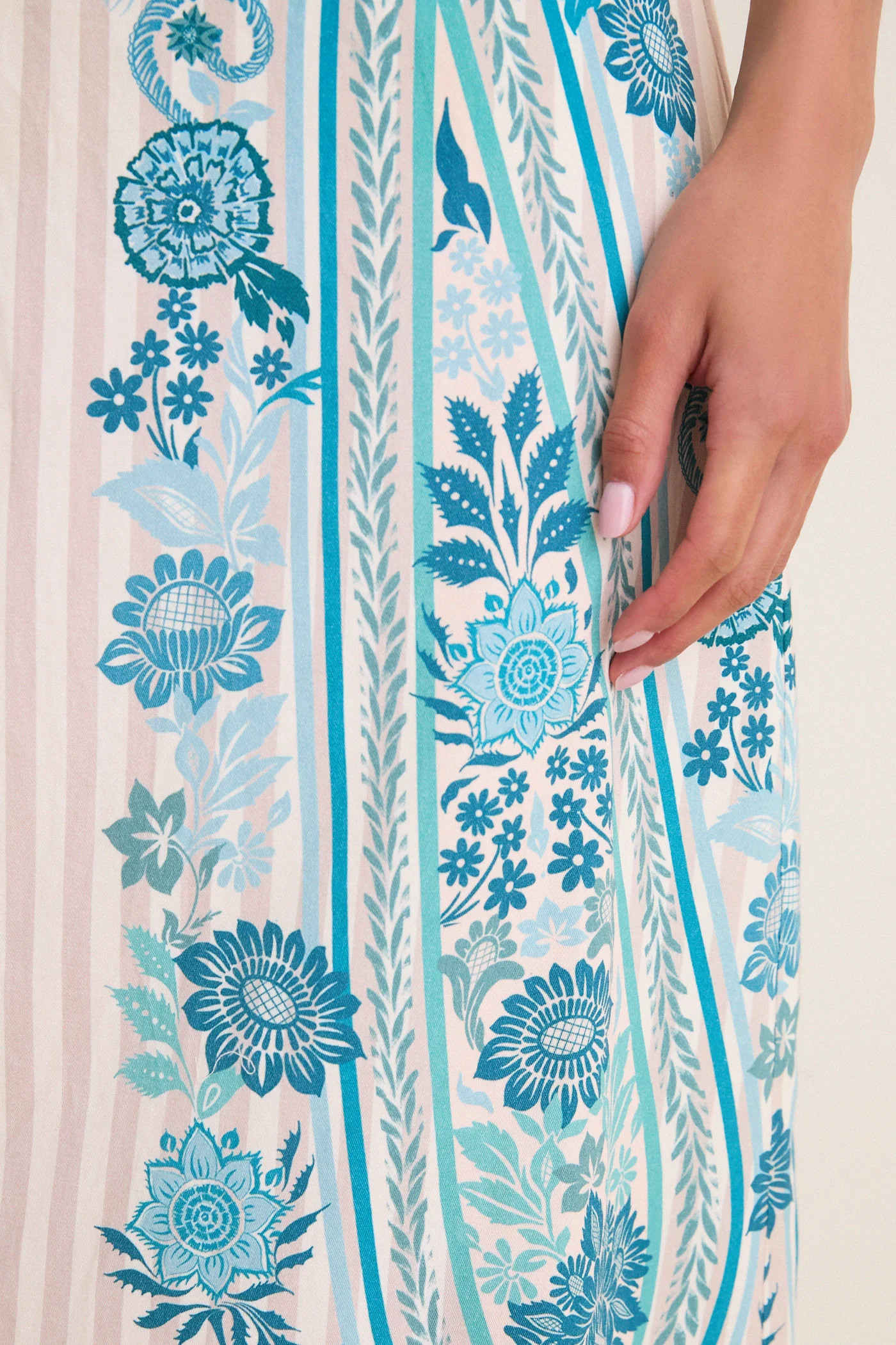 Paisley Stripe Dalton Midi Dress | Tuckernuck (US)