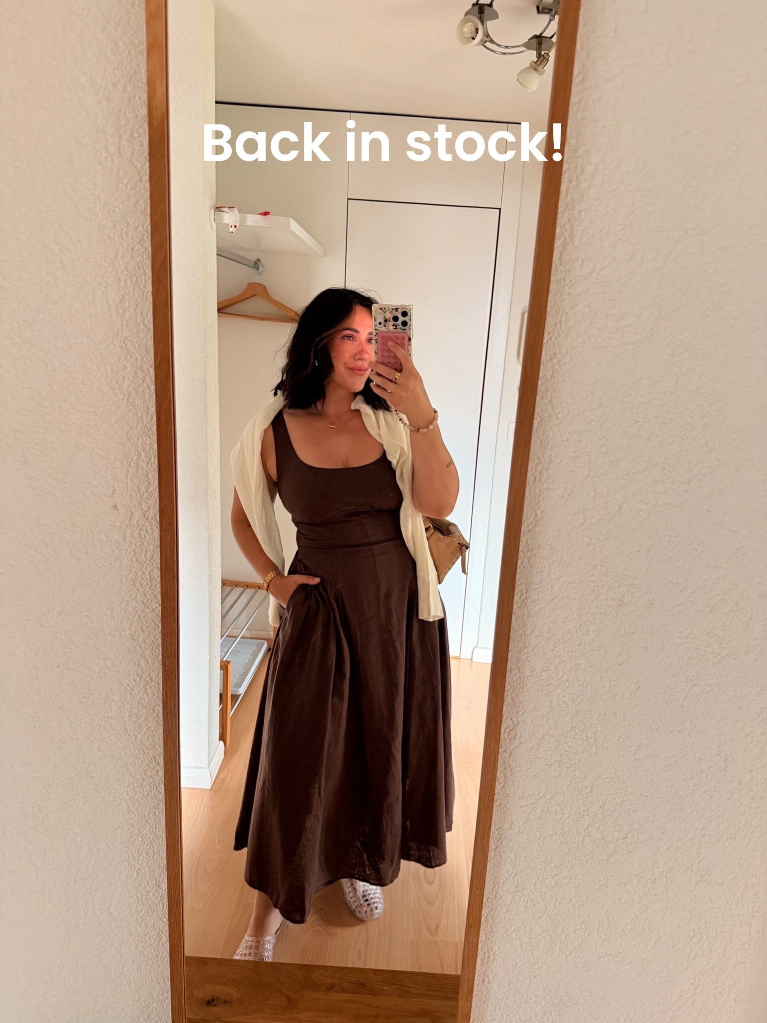 You guys went crazy for this dress!!! Bra free and the silhouette is so dang flattering. They just came out with a knit version that looks so comfy. Size M!

#LTKMidsize #LTKSeasonal #LTKWedding