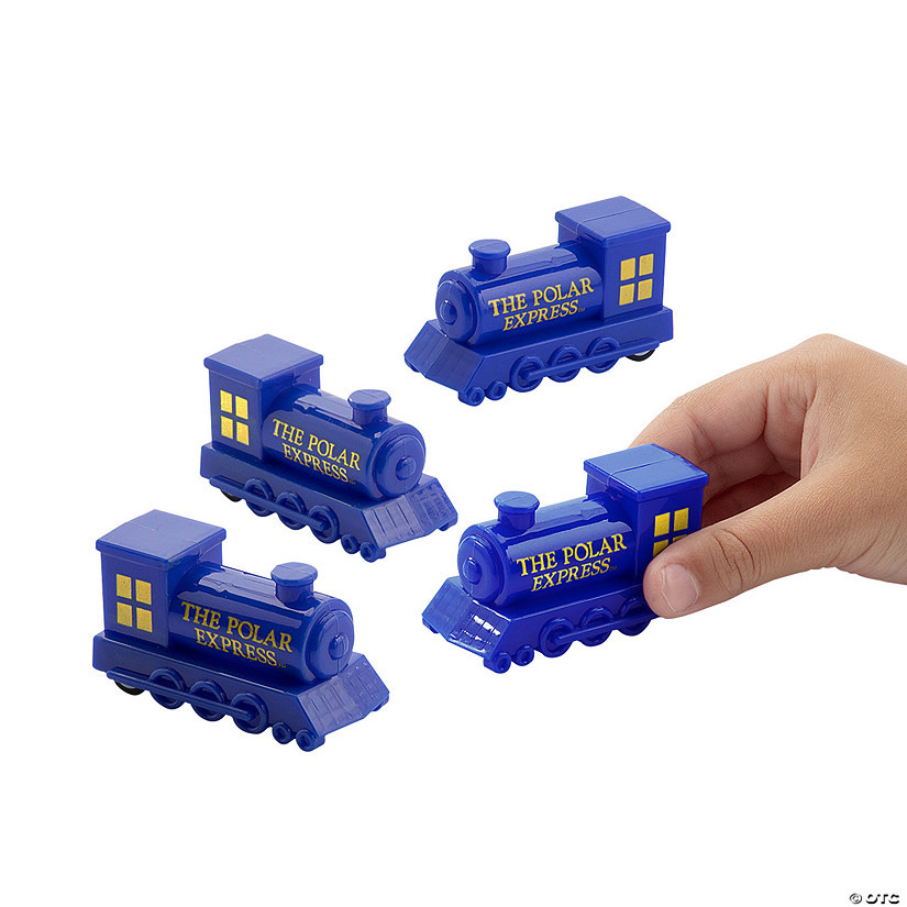 2 1/2" x 1 1/4" The Polar Express™ Train Plastic Pull-Back Toys - 12 Pc. | Oriental Trading Company