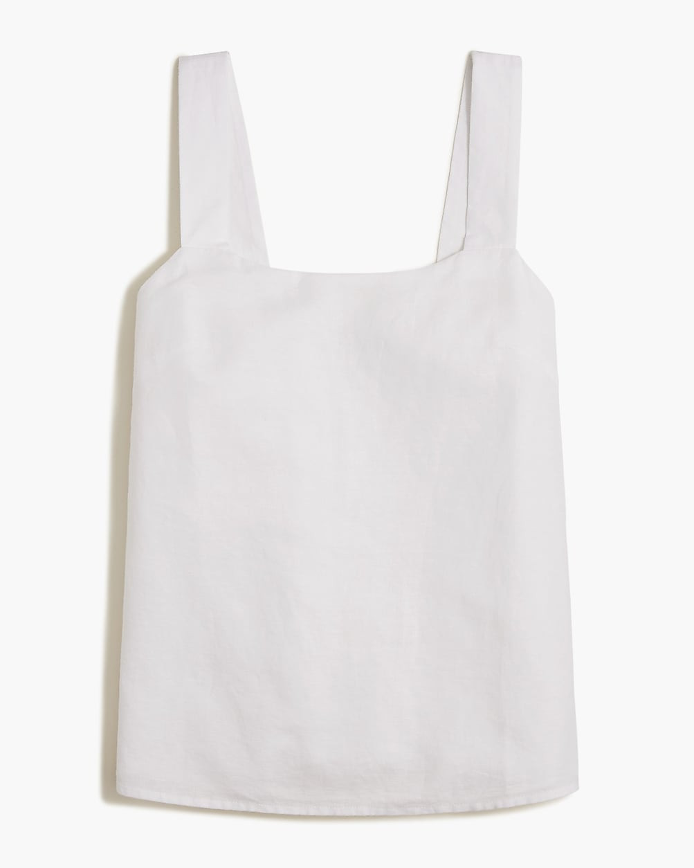 Linen-blend squareneck tank top | J.Crew Factory