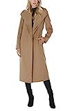 T Tahari Women's Maxi Double Face Wool Blend Wrap Coat, Camel, Extra Large | Amazon (US)