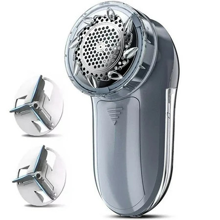 HKEEY Fabric Shaver Lint Remover Rechargeable Fabric Lint Shaver Defuzzer with 2in1 Replaceable Stainless Steel 3-Leaf Blades Remove Clothes Fuzz Lint Balls Pills Bobbles | Walmart (US)