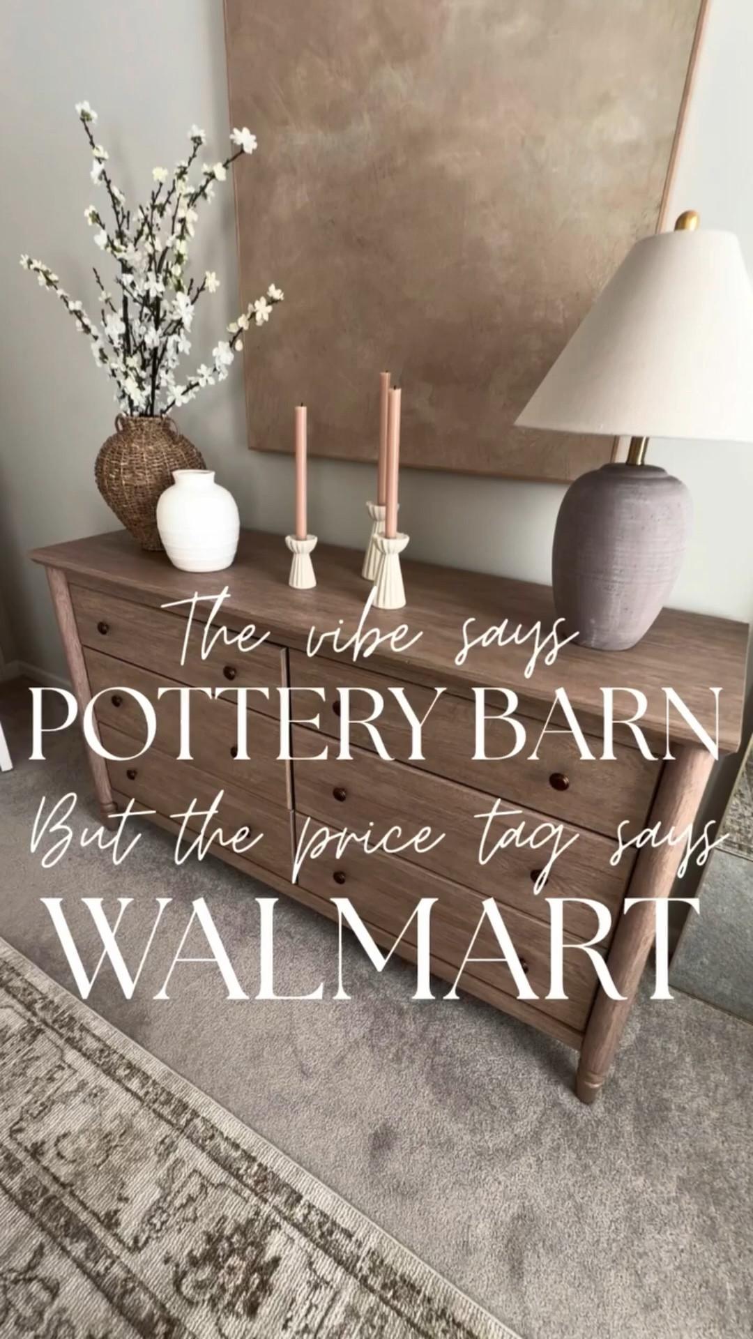 Most people think this guest room came straight from Pottery Barn…

But almost every piece in this space is actually from Walmart 🤭

My guests always ask where everything is from… and they’re shocked when I say Walmart.

Now I’m curious…
Which piece surprised you the most? 👀


Follow along for more affordable home finds and styling ideas.
In this reel I’m showing side-by-side comparisons of the Pottery Barn versions vs the Walmart finds that look nearly identical — but cost a fraction of the price.

#walmartfinds
#walmarthome
#affordablehomedecor
#designerlookforless
#potterybarndupe

#LTKHome