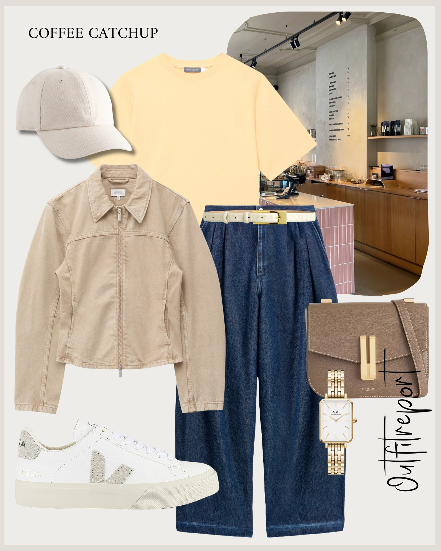 Butter yellow tshirt cropped jacket veja sneakers and barrel jeans 

#LTKjeans #LTKsummer #LTKspring
