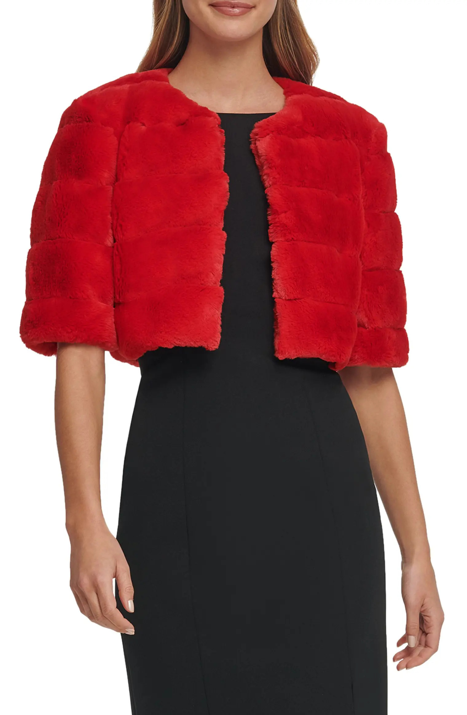Faux Fur Crop Jacket | Nordstrom