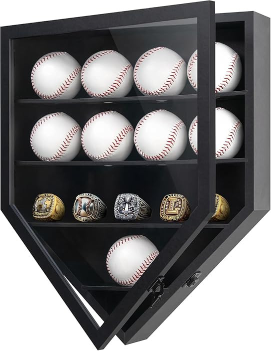 Americanflat 12.9x15.5 Baseball Display Case Holds Up to 12 Baseballs or Champion Rings - All-Sta... | Amazon (US)