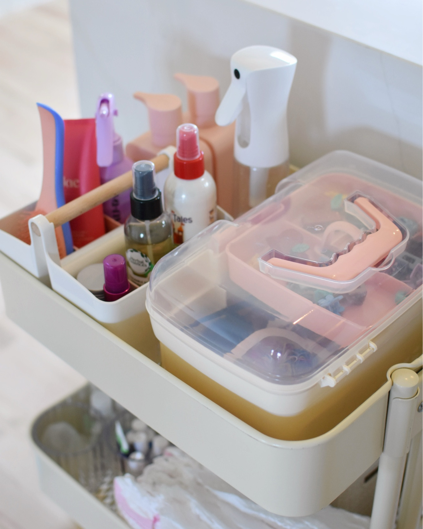 Y’all, my toddler’s hair products were taking over the bathroom! I turned her former nursery cart into a “getting ready” cart with all of her products organized. Now we can easily find what we’re looking for on busy school mornings  

#LTKKids #LTKBaby #LTKStyleTip