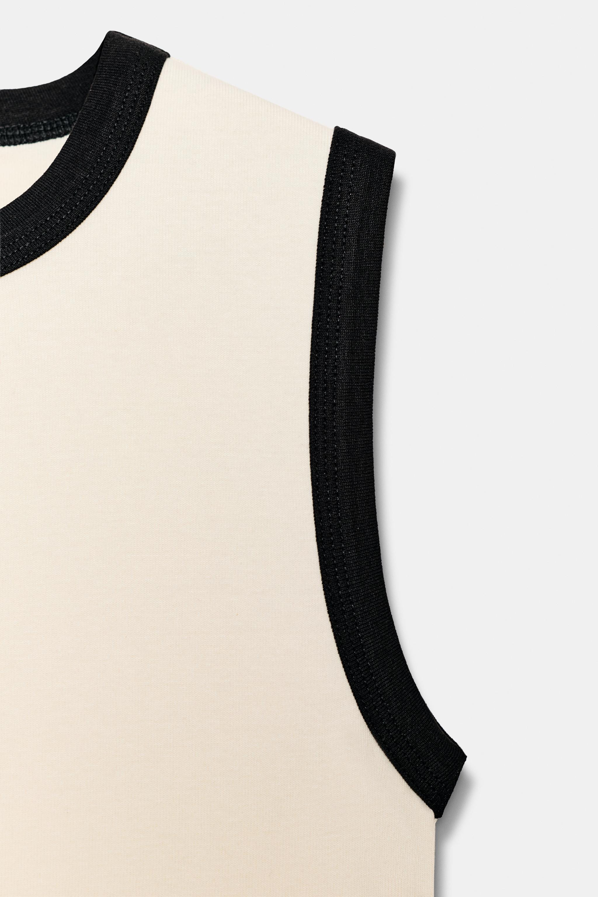 CONTRAST TRIM T-SHIRT | Zara US