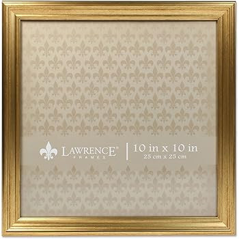 Lawrence Frames 10x10 Sutter Burnished Gold Picture Frame | Amazon (US)
