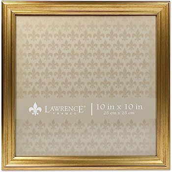 Lawrence Frames 10x10 Sutter Burnished Gold Picture Frame | Amazon (US)