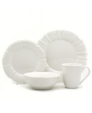 EuroCeramica Chloe 16 Piece White Dinnerware Set | Macys (US)