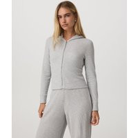 Vuori Waffle Full Zip Hoodie | Light Heather Grey | Small | Vuori Clothing (US & Canada)