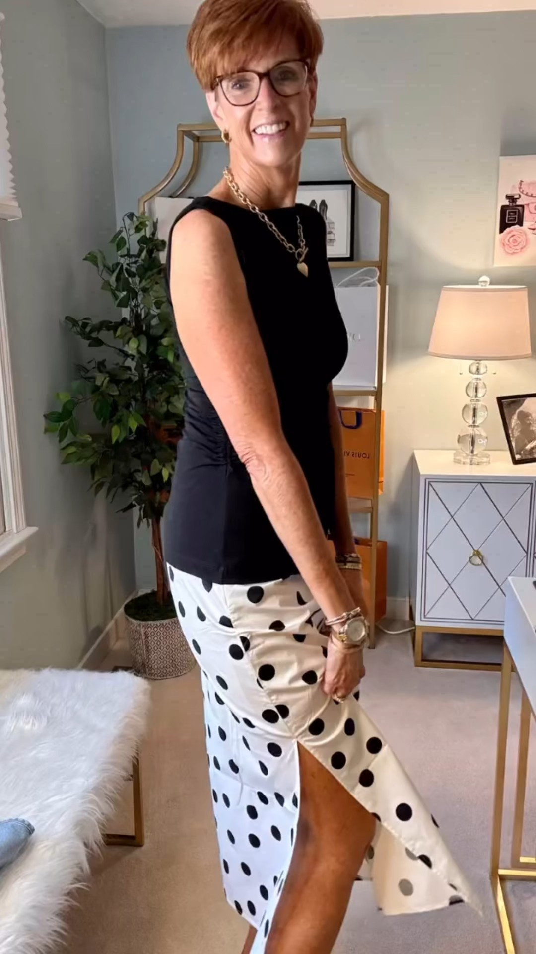 🖤 Black + White, But Never Boring (Spring Style for Women 40+)

Welcome back to Part 3 of my Spring Try-On Series
 Today I’m styling 4 timeless looks featuring elevated black and white spring pieces—perfect for women over 40 who want polished style without the fuss.

👗 Outfit 1: Black ponte top + ruched sides + slim polka dot skirt 🌼 Outfit 2: Square neck linen vest with white wide-leg linen pants 🎯 Outfit 3: Same polka dot skirt, this time with a knit crewneck vest 
These looks are versatile, flattering, tall-friendly!
Just add sandals and sunshine!

✨ Follow @atalldrinkofstyle for the full 4-part Series 💬 Which combo do you love most? Tell me 1, 2, or 3? 📌 Save this reel if black and white is your go-to color palette 👯‍♀️ Tag a friend who’s rebuilding her spring wardrobe 🛍️ Shop all pieces via the link in my bio 

You don’t need more clothes—you need the right ones. Let’s style smarter this season 💫

spring outfits for women over 40, tall fashion for mature women, classic black and white capsule outfits, spring try-on haul 2025, elevated spring style for women over 50

#SpringStyleOver40 #LoftTryOnSeries #TallFashionOver50 #CapsuleWardrobeForSpring #EffortlessStyleOver40
#loveloft

#LTKFindsUnder100 #LTKStyleTip #LTKOver40
