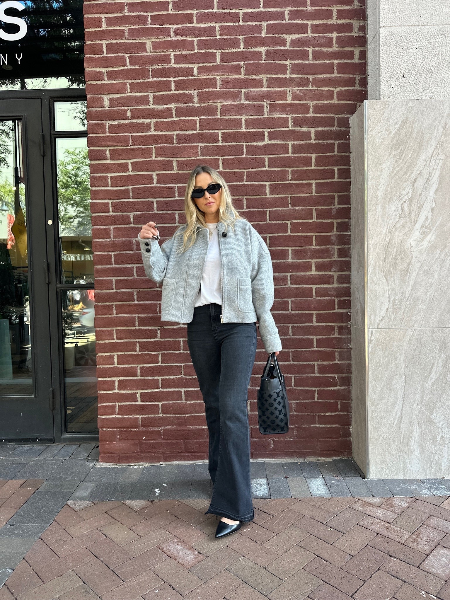 I got this cardigan jacket last year and I love it! It is such a timeless piece that will be so chic for many years to come. I am wearing it here with a white tshirt and some flared black jeans. I added some black slingbacks and my fave LV handbag to finish off the look. All items linked ⬆️

#ltkcreator #ltkfinds #ltkwatchnow #cardigan #blackjeans #fall #falloutfits #fallfashion #sunglasses 

#LTKStyleTip #LTKItBag #LTKFindsUnder100