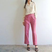 Vintage 1980S Carole Little Rose Pink Silk Pants W24 | Etsy (US)