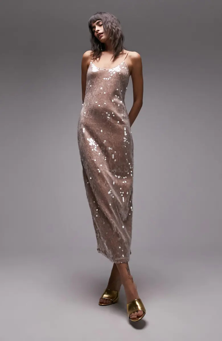 Topshop Sequin Maxi Slipdress | Nordstrom | Nordstrom