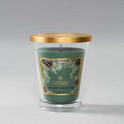 11.5oz Glass Jar Frosted Siberian Pine Candle - Home Scents | Target