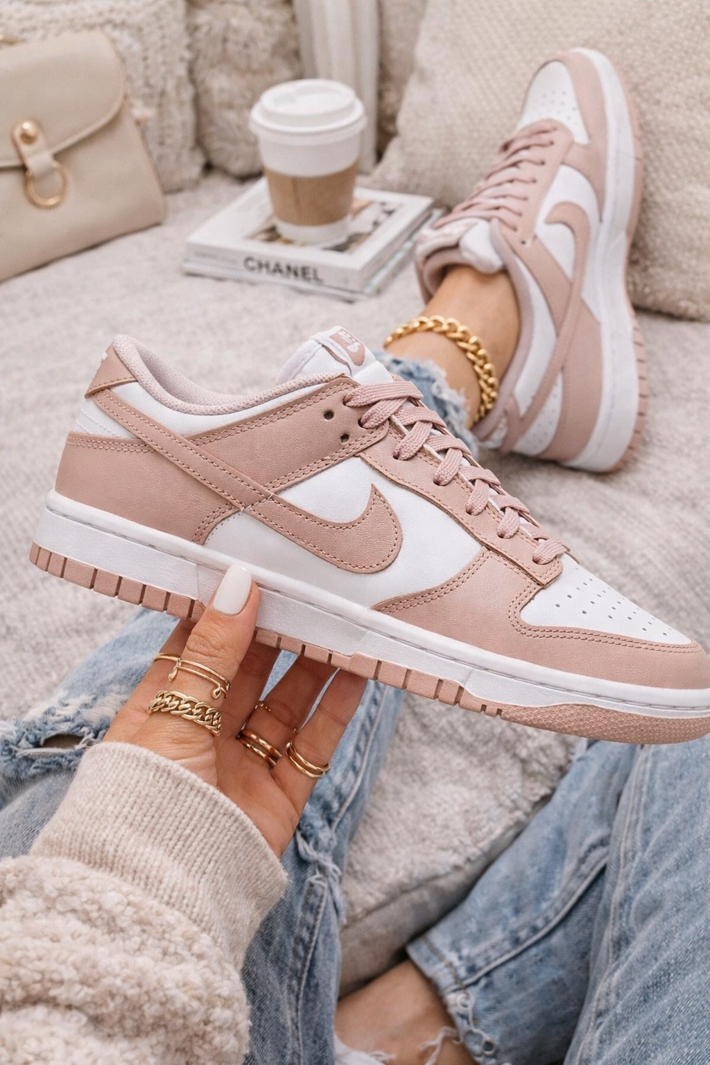 These rose Nike Dunk Low sneakers are one of my favorite cute casual sneakers right now. The soft blush pink and white colorway makes them super easy to style with jeans, leggings, athleisure, and everyday outfits. Nike Dunks are one of the most popular women’s sneakers because they’re comfortable, classic, and go with everything. If you’re looking for cute pink sneakers, trendy Nike sneakers, or everyday casual shoes, these are such a good staple pair.

#nikedunklow #nikesneakers #pinknikes #cutesneakers #casualsneakers #womensneakers #athleisurestyle #everydaystyle #ltkshoecrush #ltkstyletip