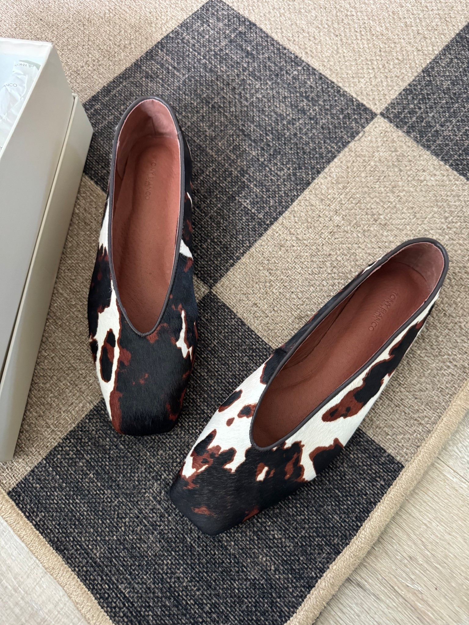 I sized down a full size based off reviews (normally a 8.5 and ordered 7.5 and fit perfectly) the lighter color version of these are half off too! Love a cow print shoe  

#LTKStyleTip #LTKSaleAlert #LTKShoeCrush