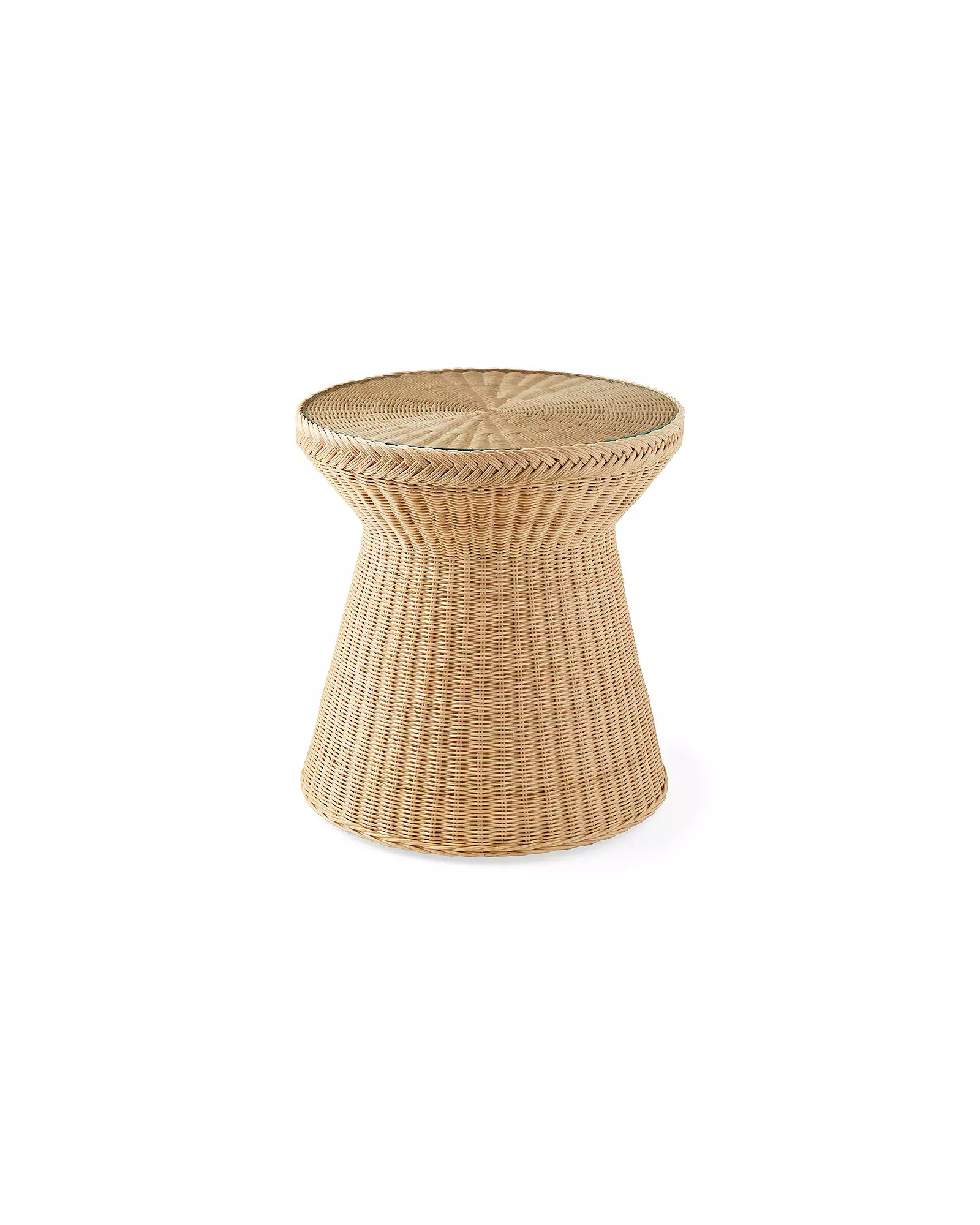 Salinas Rattan Side Table | Serena and Lily
