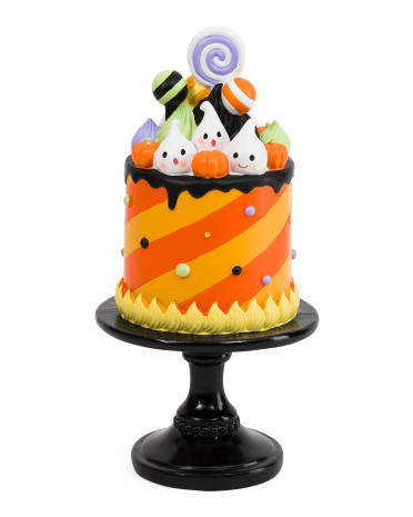6x12.5 Ghost Cake With Stand Decor | TJ Maxx