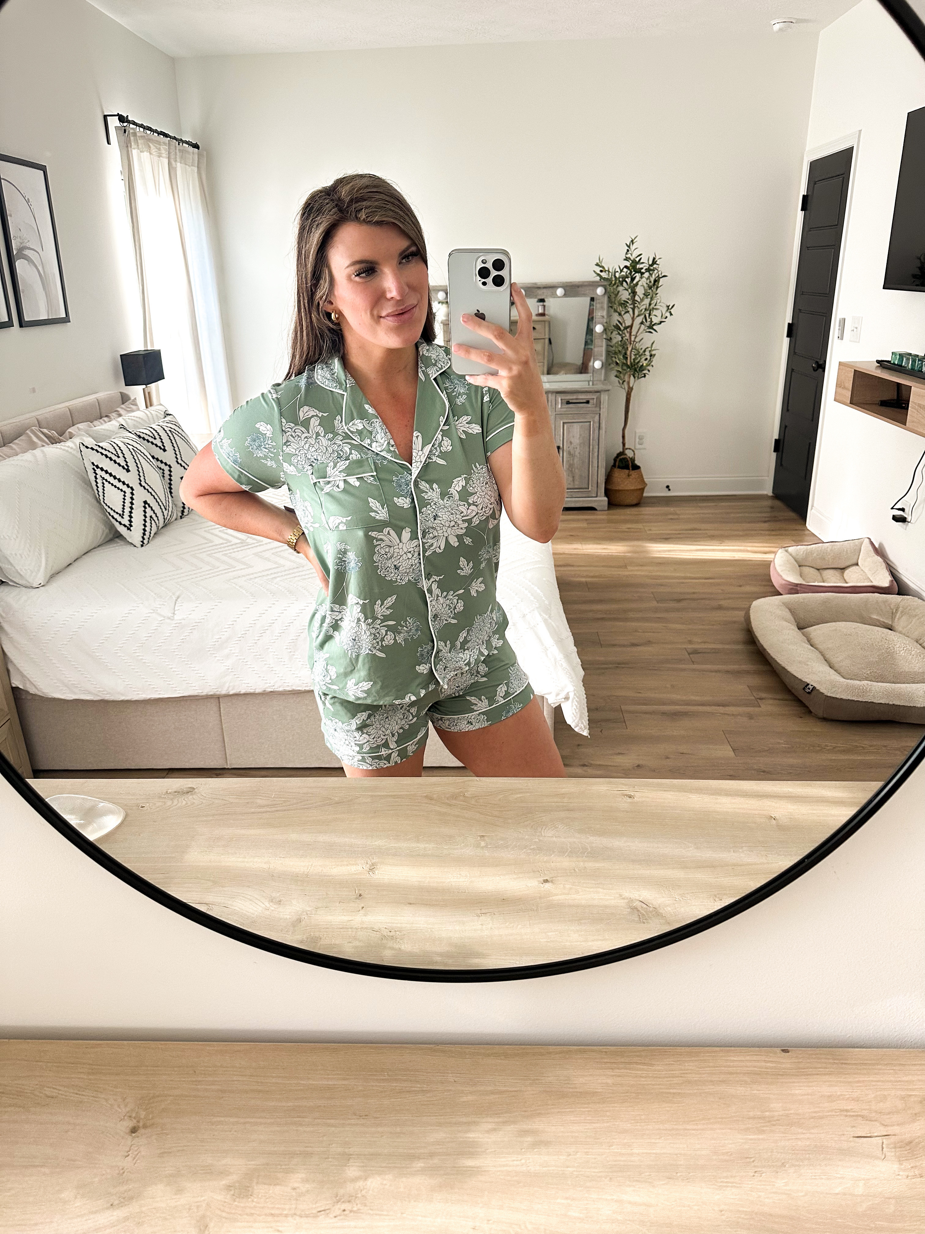My favorite PJ brand from Walmart. I have so many of this brand and loving this new floral print. Available in shorts or pants and MANY other prints as well.

Walmart pajamas, Walmart PJ set, floral pajama set women, green pajama short set, affordable sleepwear, cute lounge set, comfy pajama set, women’s matching sleep set, floral pajamas, cozy Walmart finds, summer pajama set, button up pajama shorts set, soft lounge wear women, cute sleepwear outfit, Walmart fashion finds 

 #LTKmomlife #LTKmorningroutine #LTKMidsize
