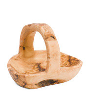 Made In Italy Olive Wood Basket | TJ Maxx