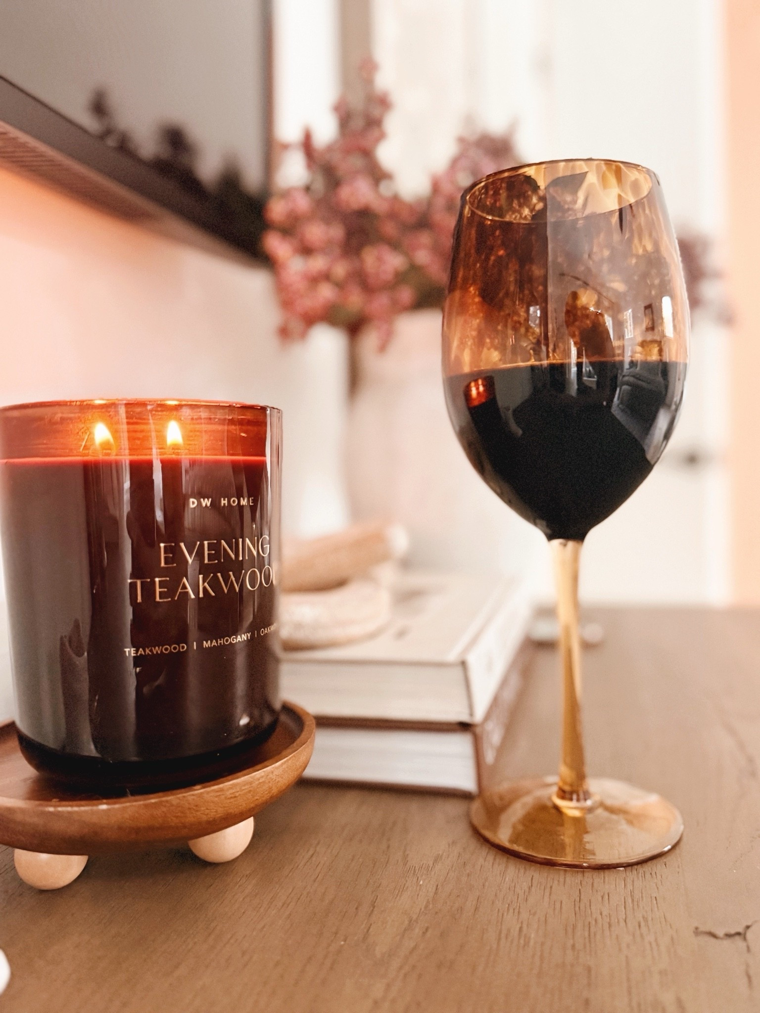 Sunday evening vibes with my favorite Fall candle and tortoise wine glasses 🫶🏻🍂

#LTKSeasonal #LTKselfcare #LTKHome