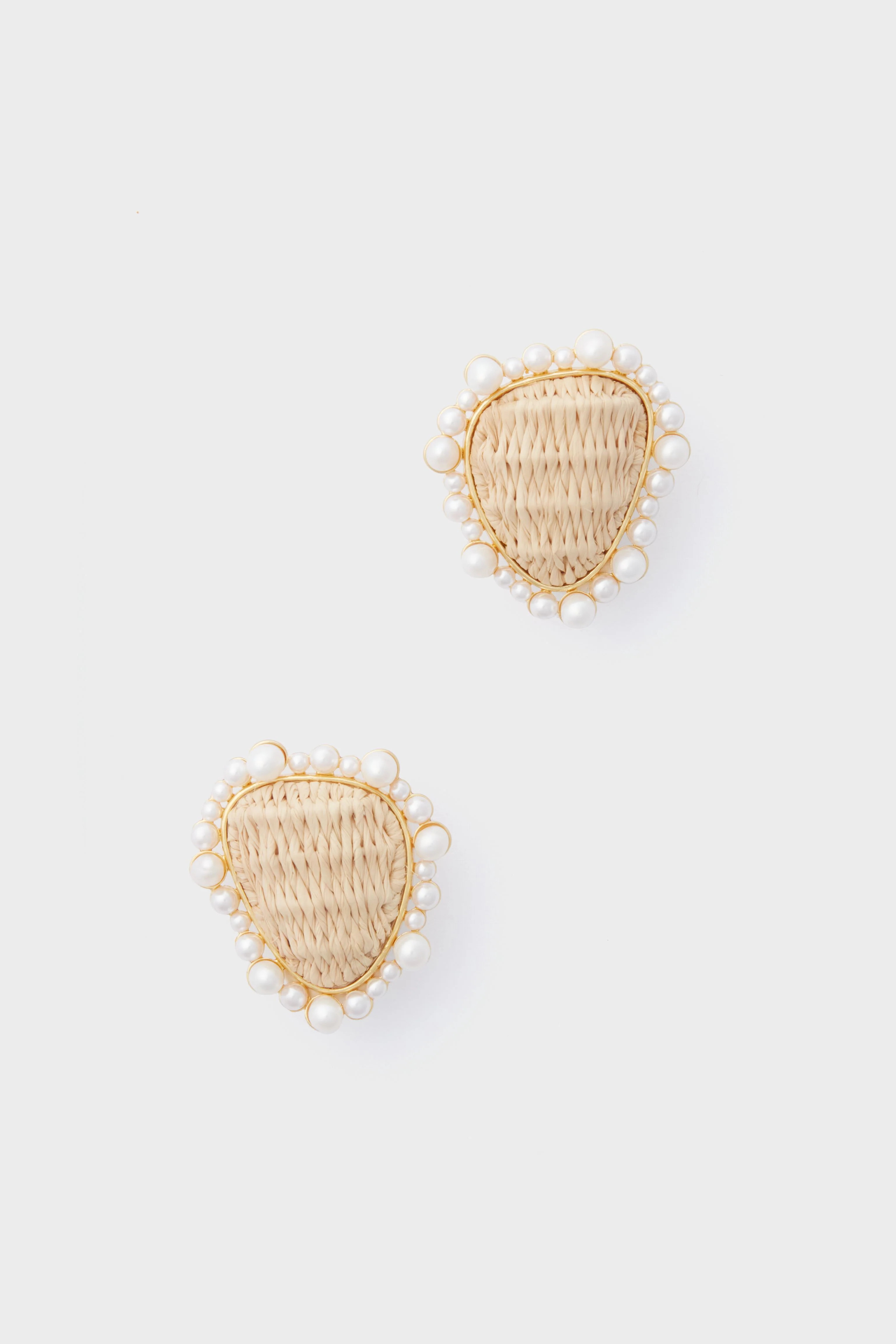 Raffia Corrine Studs | Tuckernuck (US)