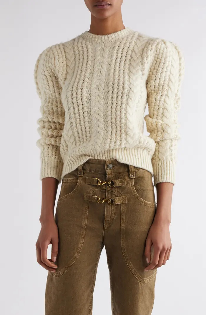 Isabel Marant Otilia Wool Cable Stitch Sweater | Nordstrom | Nordstrom