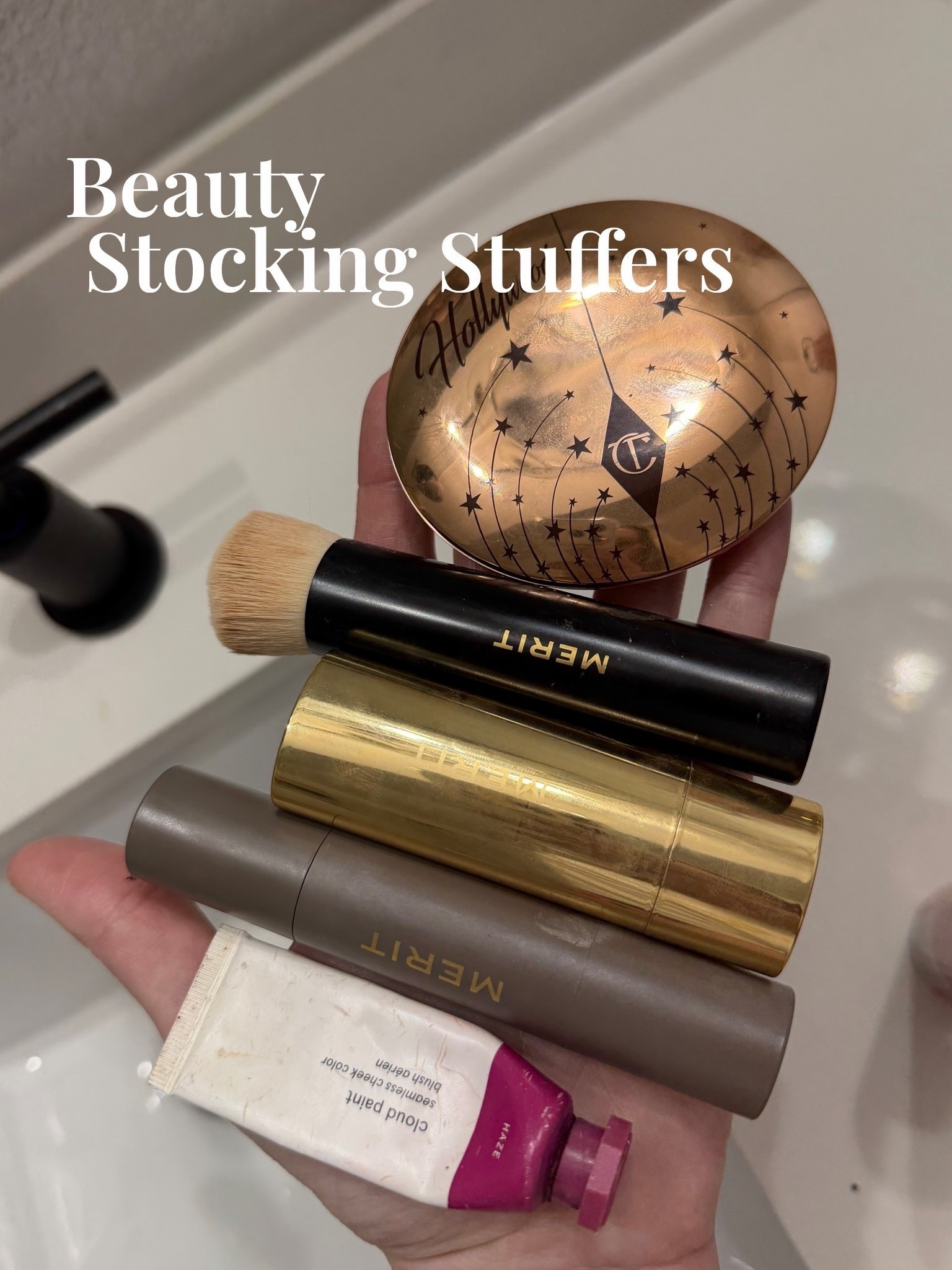My holy grail makeup finds as a porcelain skin mom of 3 toddlers with dry skin. I tested and returned SO many products to find these. The foundation stick is 2-in-1 concealer and foundation and blends like butter. I’ve never met a more subtle perfect contour stick. The highlighter isn’t glittery at ALL so it just gives you a perfect dewy look. And the cloud paint blush is finally almost empty after I’ve used it every day for 3 years👀 it’s the best cheek stain ever

#LTKmomlife #LTKBeauty #LTKGiftGuide