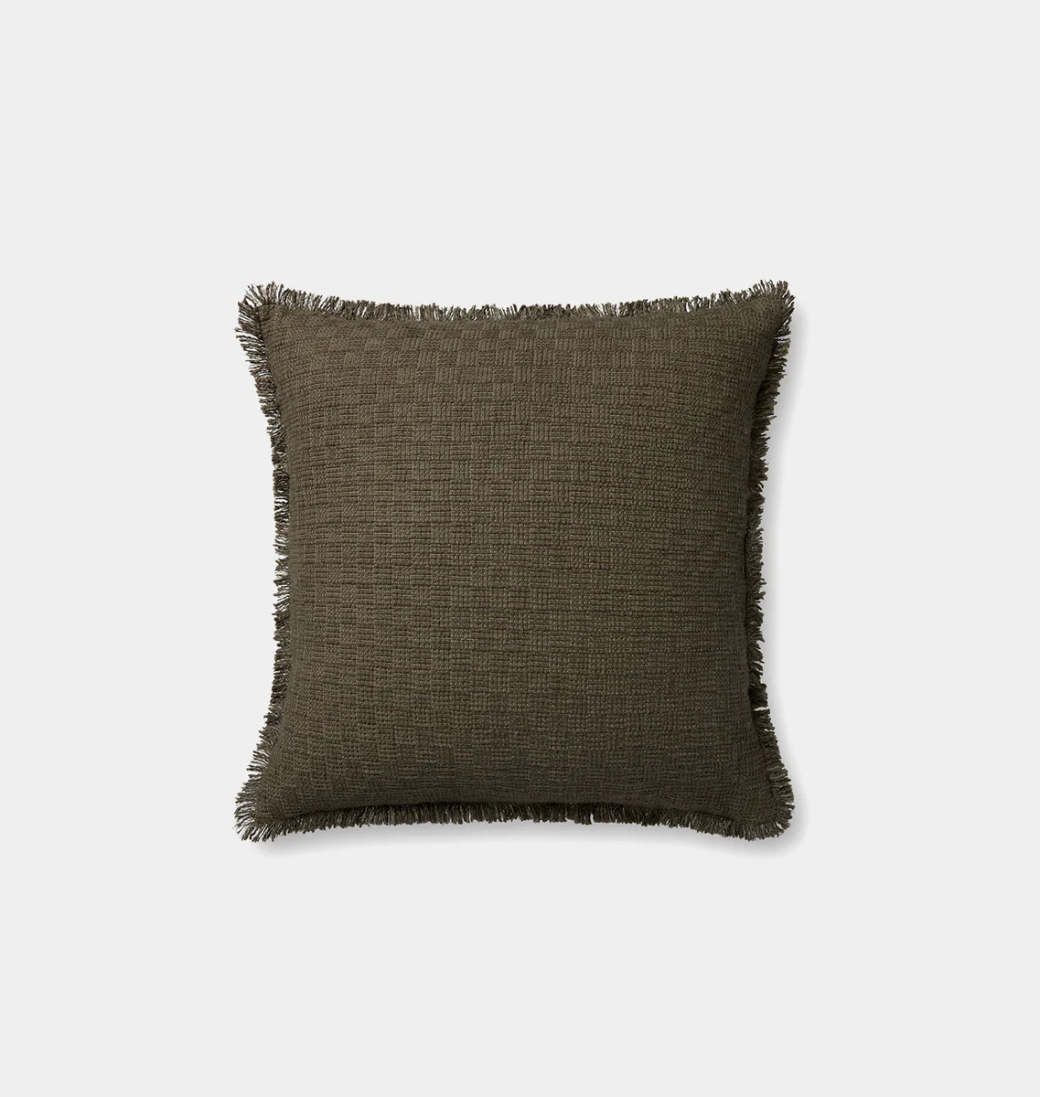 Meadowlark Pillow 22'' x 22'' Dark Green | Amber Interiors