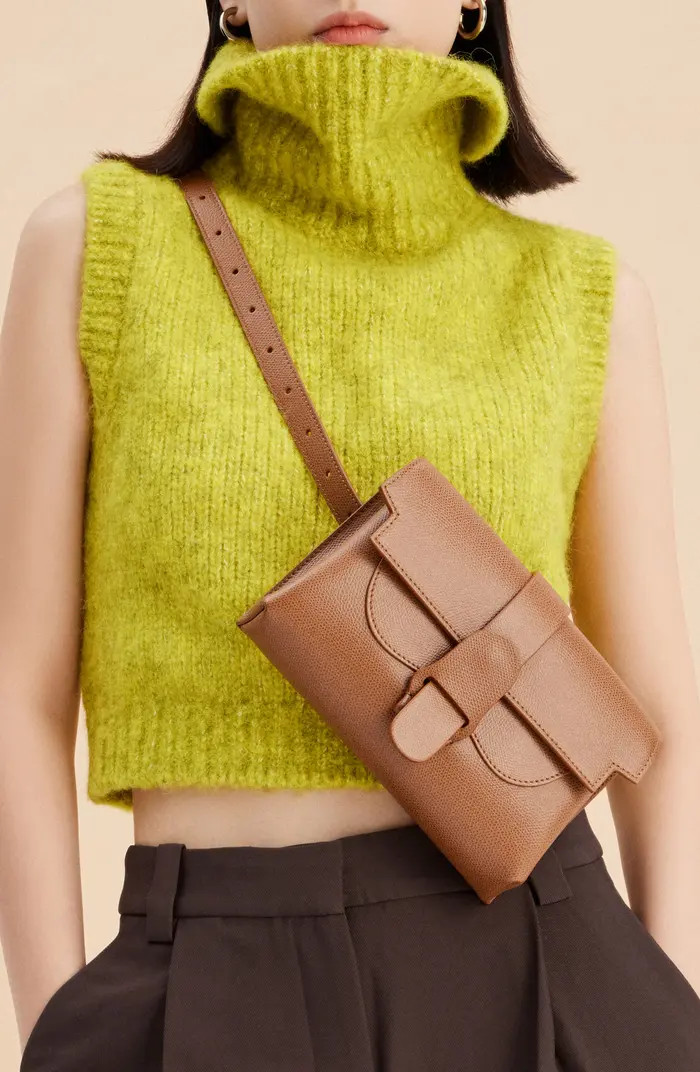 Aria Belt Bag Pebbled Leather 5-Way Convertible Handbag | Nordstrom