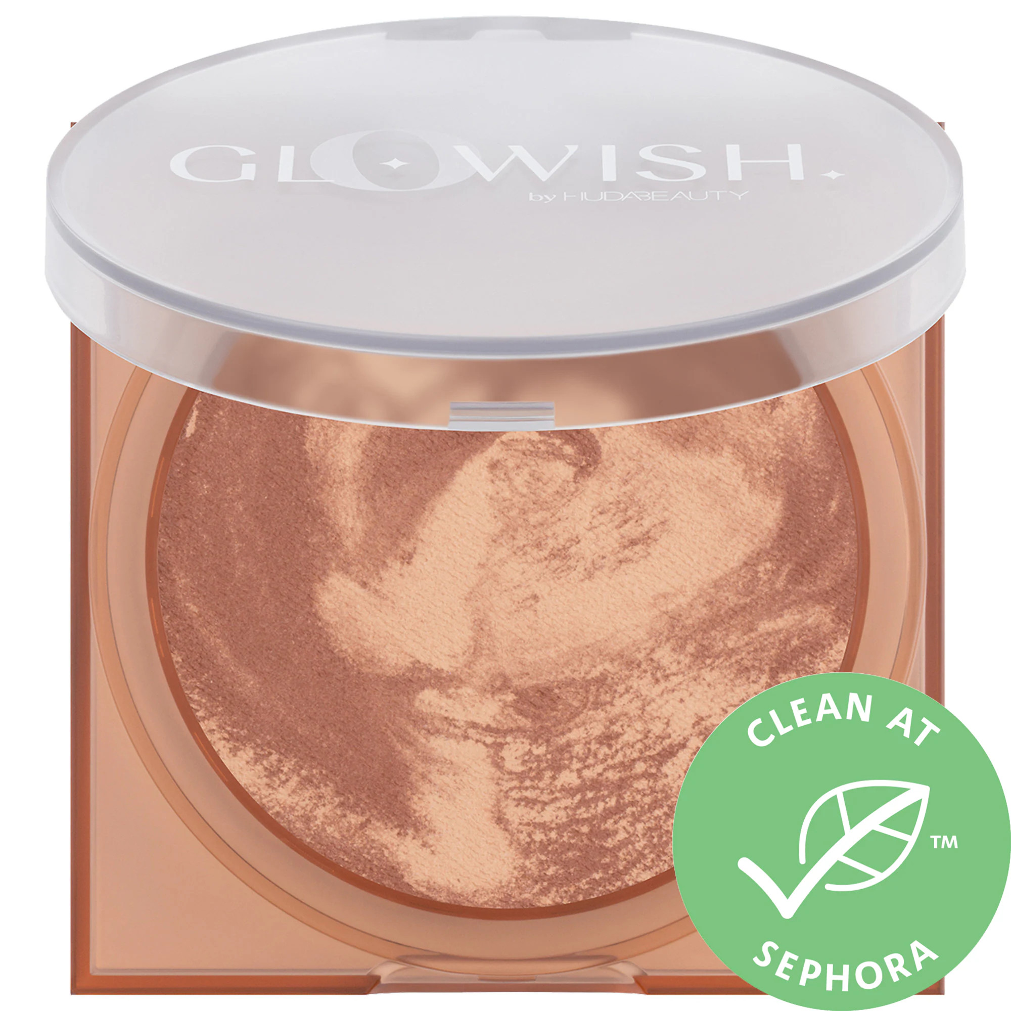 HUDA BEAUTY GloWish Soft Radiance Vegan Bronzing Powder 02 Medium 0.28 oz/ 8 g | Sephora (US)