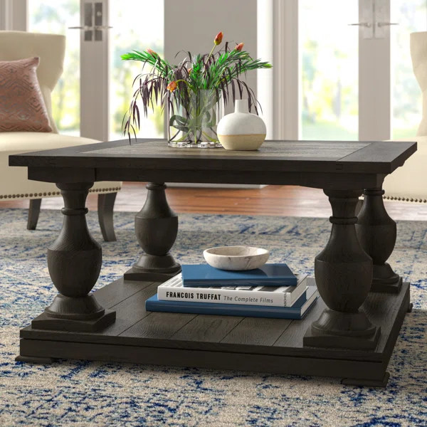 Hadlee Floor Shelf Coffee Table with Storage | Wayfair North America
