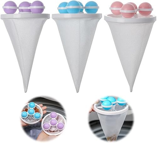 Floating Hair Filtering Mesh Removal, 2025 New Lint Catcher for Washing Machine Pet Hair Catcher for Washing Machine, Reusable Washing Machine Hair Catcher Tool for Pet Dog Hair Remover (3, Colorful) | Amazon (US)