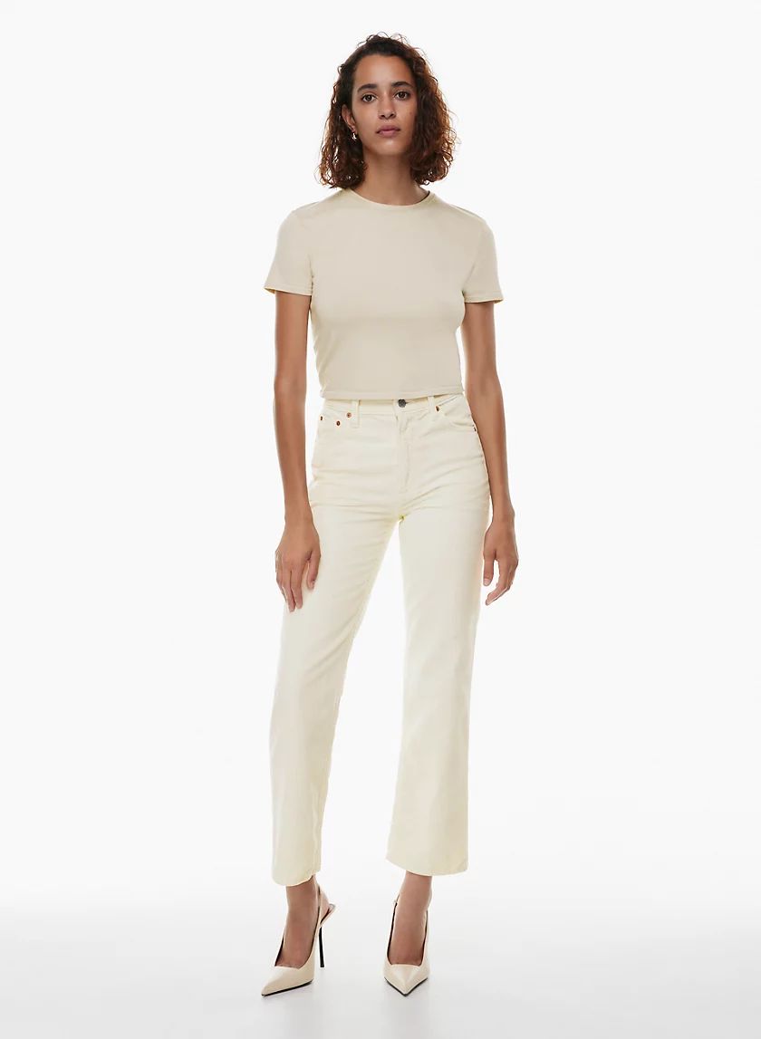 THE ARLO HI-RISE STRAIGHT CORDUROY PANT | Aritzia