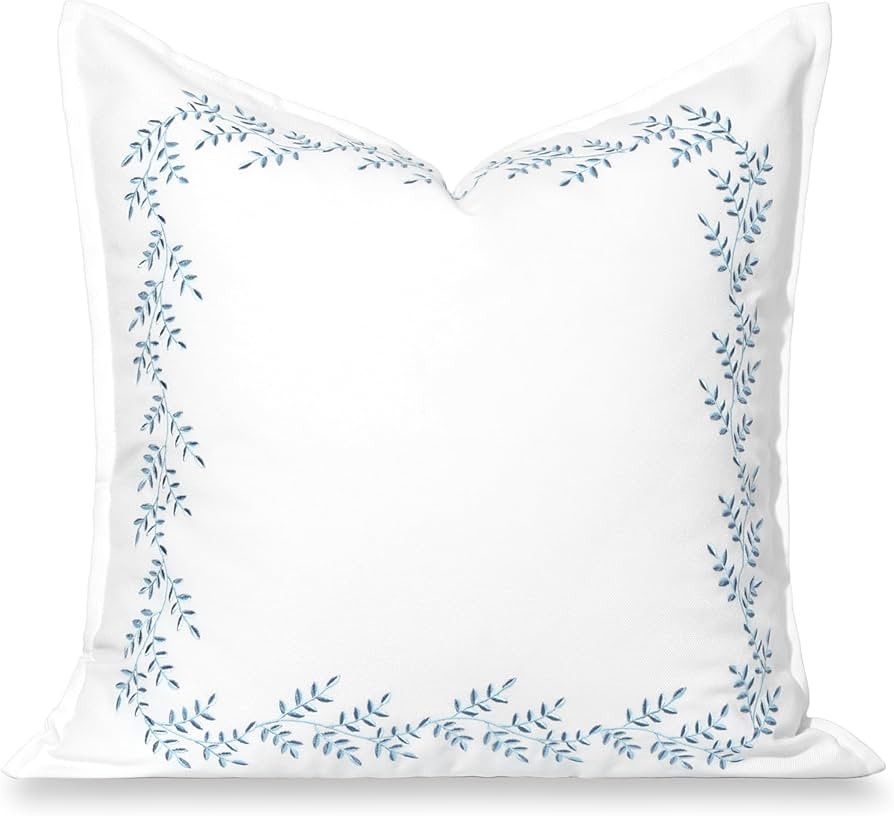 Hofdeco Premium Grandmillennial Coastal Hampton Patio Indoor Outdoor Throw Pillow Cover Only, 20"... | Amazon (US)