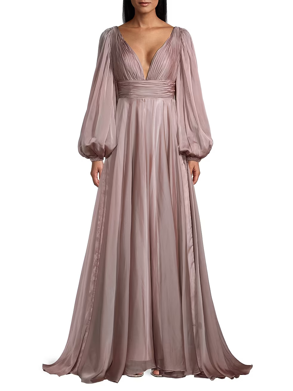 Mac Duggal Pleated Tulle Gown | Saks Fifth Avenue