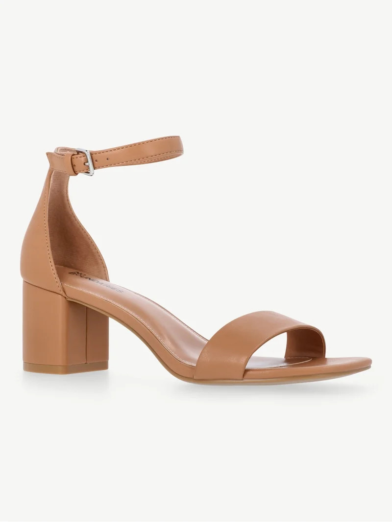 No Boundaries Women's Heeled Dress Sandal | Walmart (US)